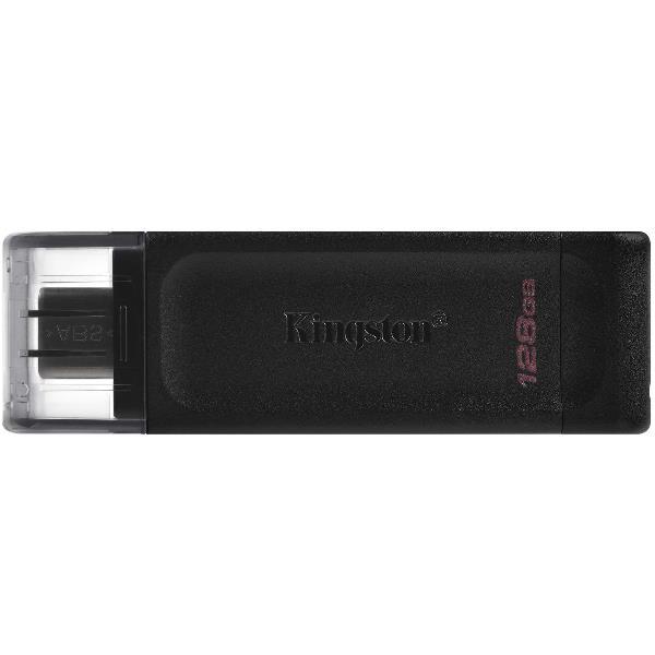 Kingston Pendrive USB-C 3.2 128GB DT70/128GB Black - …